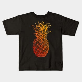 Pineapple Summer Flare Kids T-Shirt